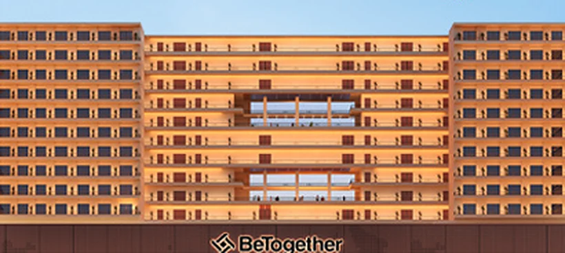Hotel suites and office tower above the podium (artistic impression)